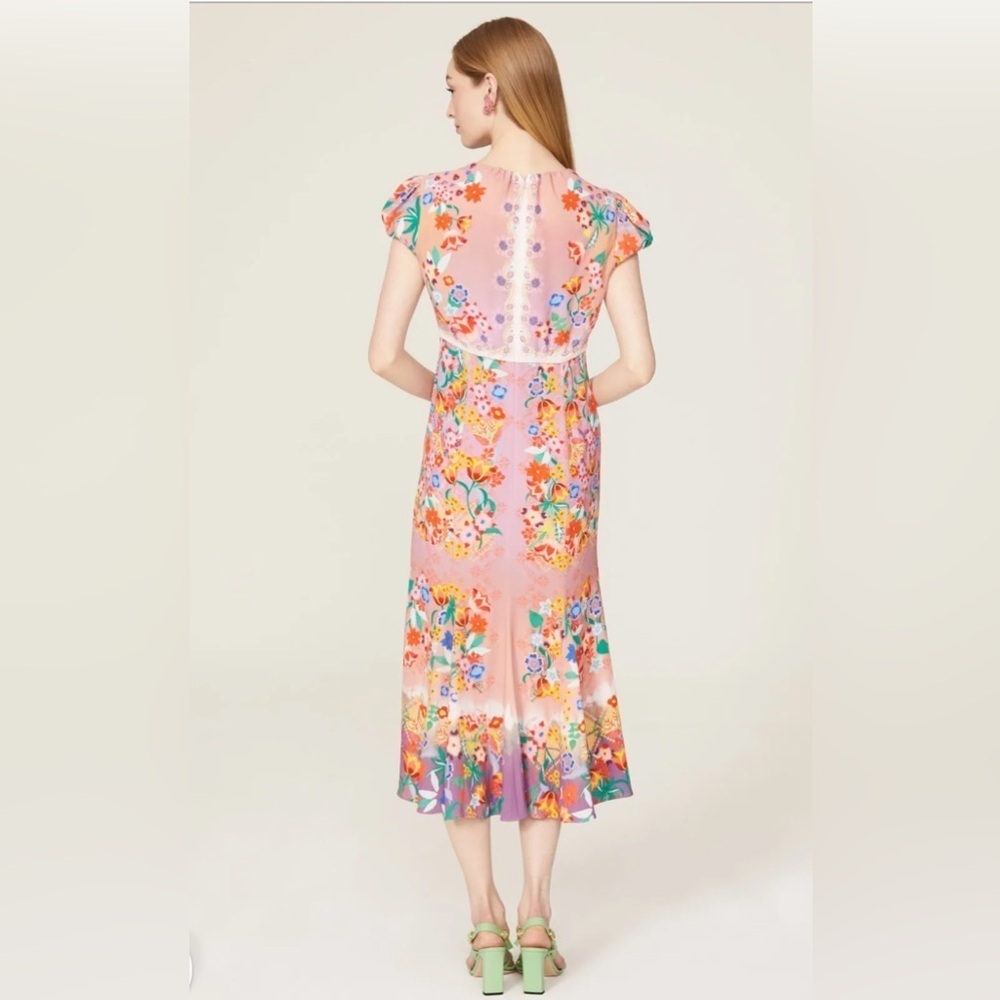 SALONI Sienna floral dress size 6. - Picture 5 of 12